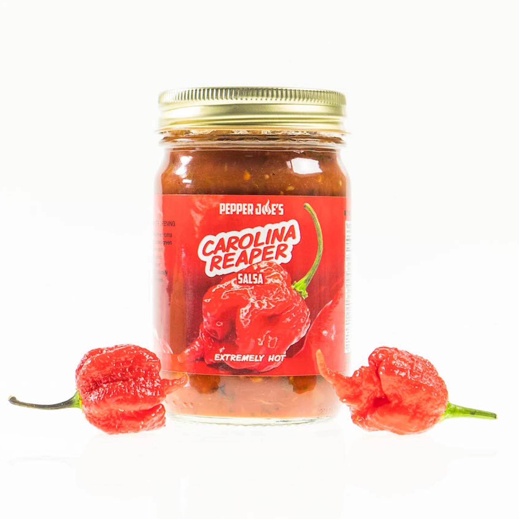 Pepper Joe’s Carolina Reaper Salsa – Dangerously Delicious Superhot Salsa with World’s Hottest Pepper – 12 Ounce Jar of Spicy Salsa