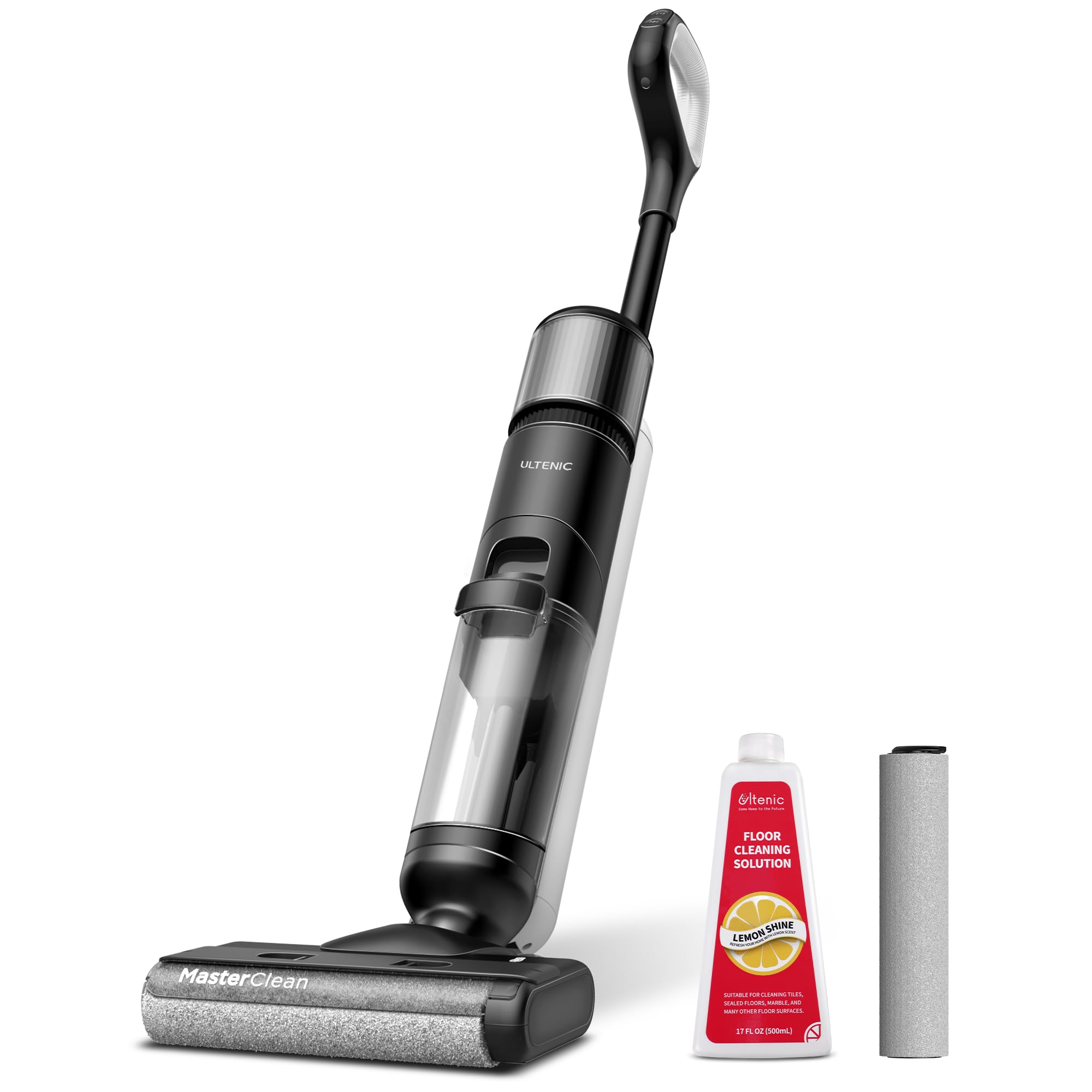 Ultenic Cordless Vacuum Mop All in One Combo, Wet Dry Vacuum Cleaner with Self-Cleaning, Long Runtime, Smart Mess Detection, LCD Display, Great for Hard Floors and Sticky Messes, AC1 Elite