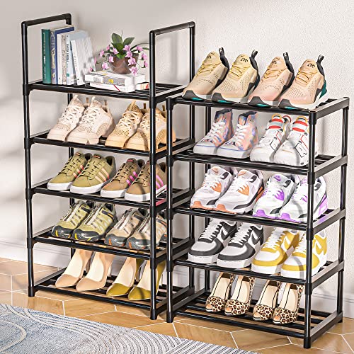 OYREL Shoe Rack, Sturdy Metal Shoe Rack Organizer,Narrow Shoe Rack,Shoe Racks for Closets,Shoes Rack,Shoe Stand,Shoe Shelf