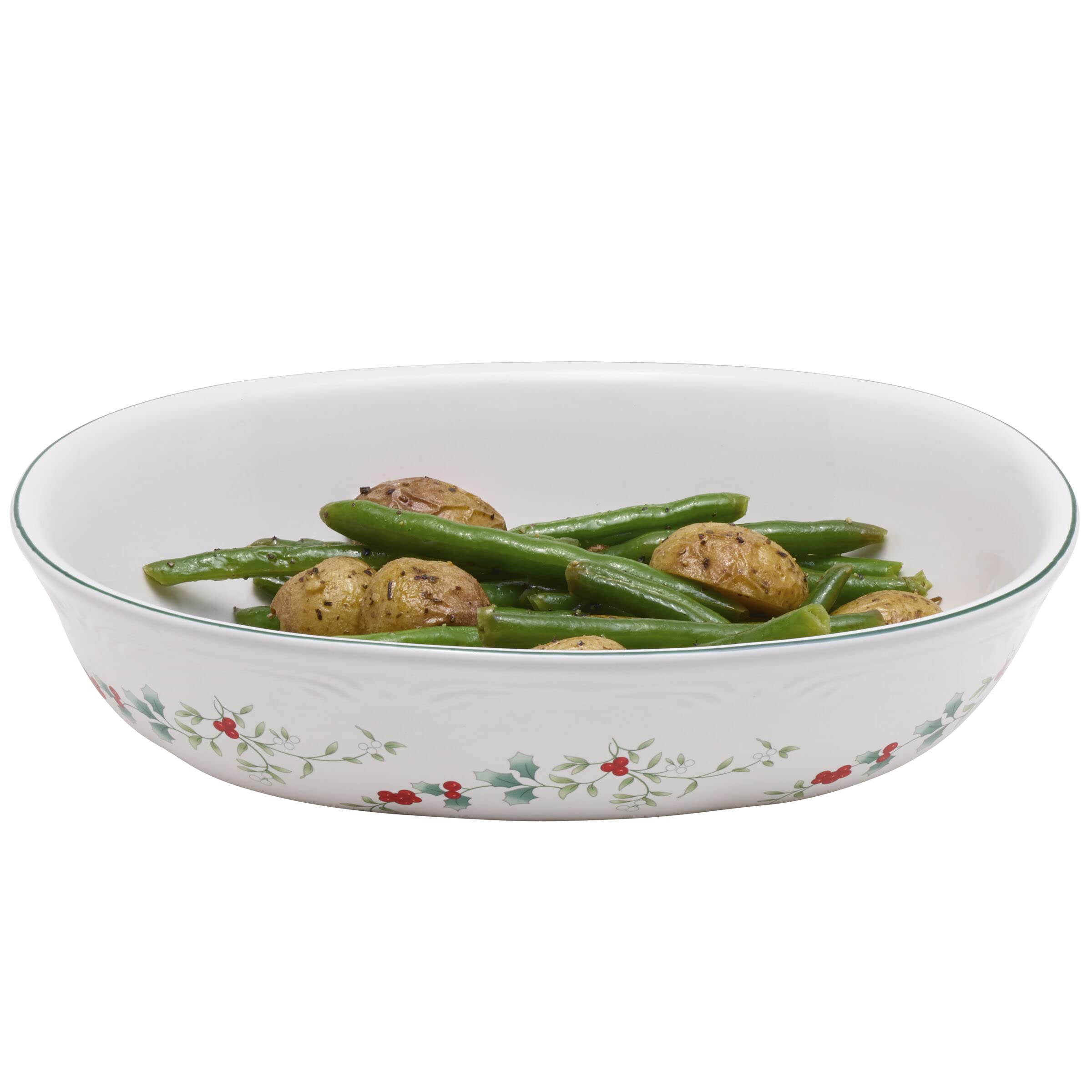 Pfaltzgraff Winterberry Oval Vegetable Bowl, 1.5 quart, Assorted