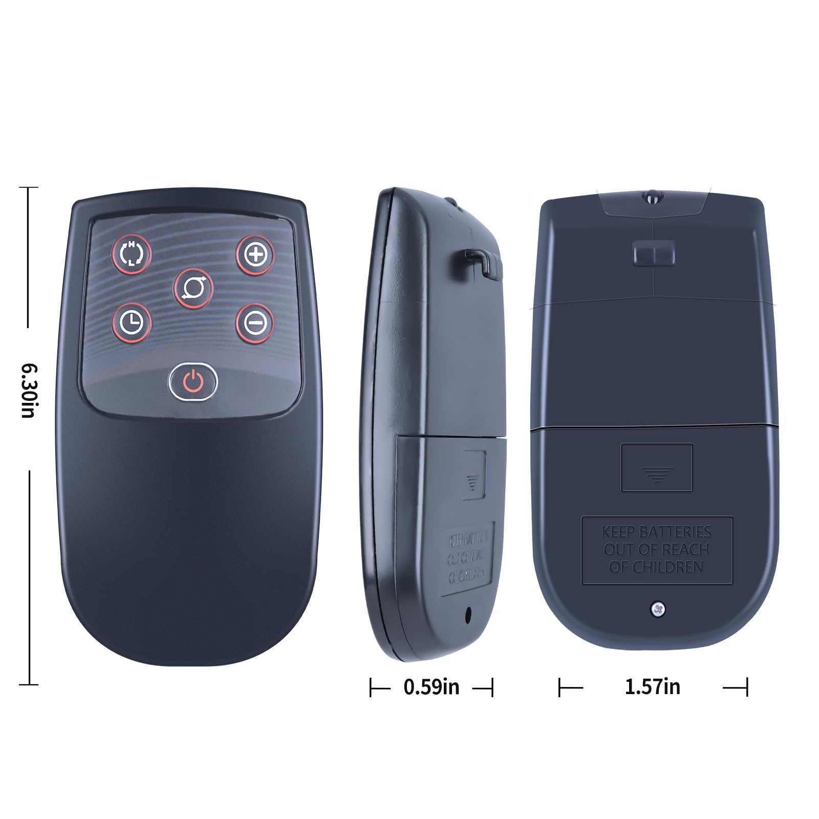 Replacement Remote Control for Lasko Ceramic Tower Heater 2033617A 2033617B 2033627 5790 5592 CT22410 CT22420 CT16670 CT22650 CT22722 CT22766 CT30754 CT30754C CT32950 CT32960 751320 5165 5160