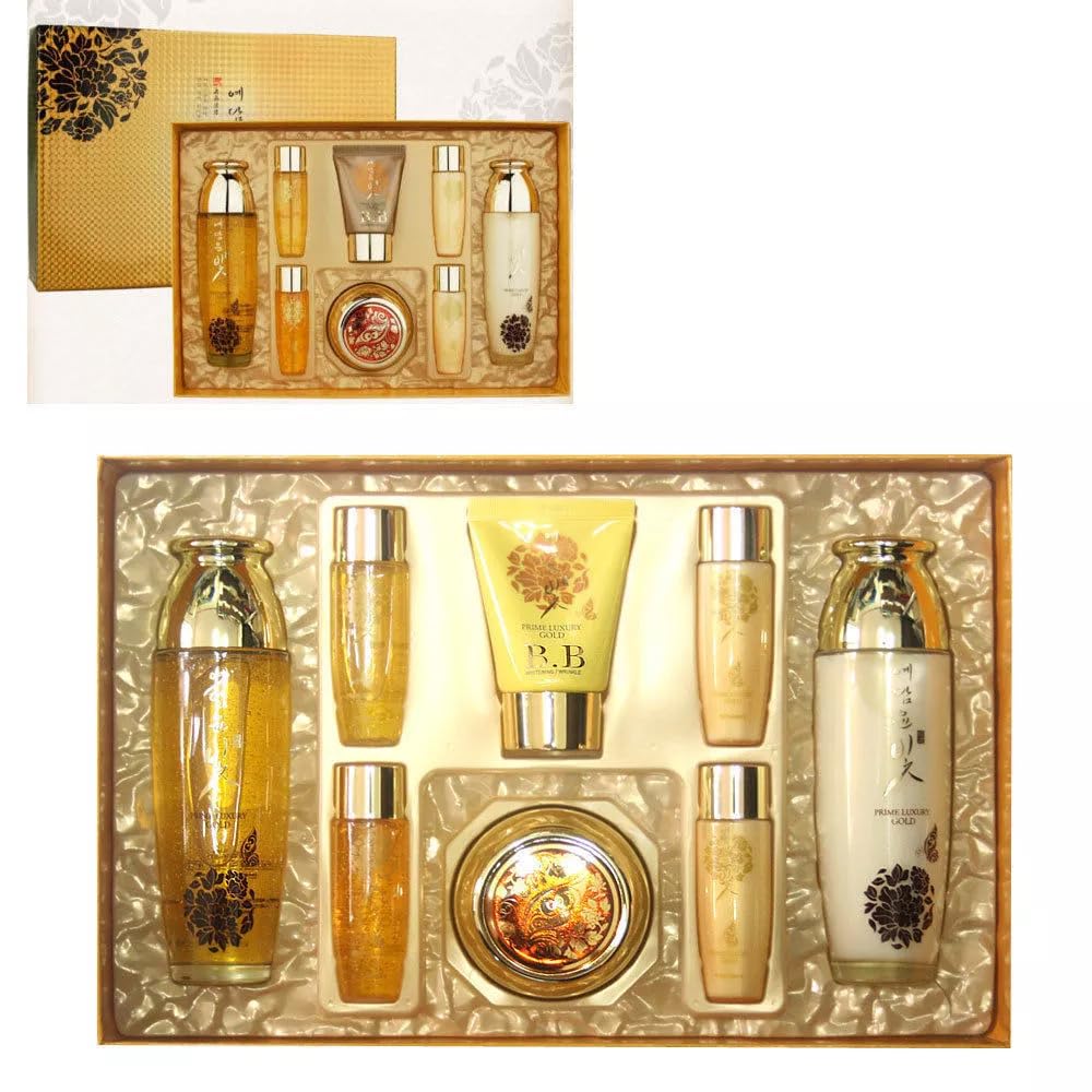 Premium Luxury Gold Women Facial Skin Care Set (4Pcs) Beauty & Personal Care, Nourishing And Moisturizing, Calming Korea Cosmetic for Yedam Yun Bit