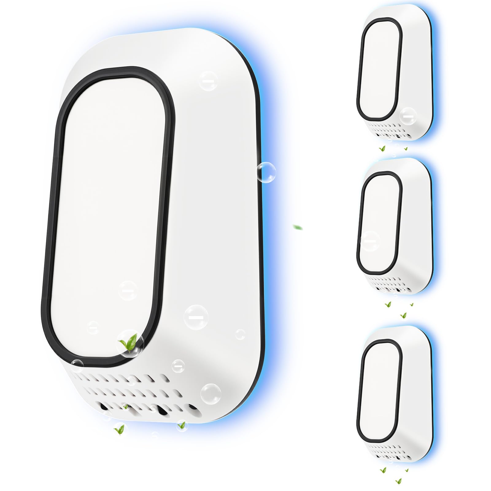 PVACG 4Pack Plug in Air Ionizers for Home With 4 Negative Ion Output Heads,Small Ion Clear Air Purifier,Quiet and Energy-Saving, Ideal Air Freshener for Home,Bedroom,Office,Living Room (4)