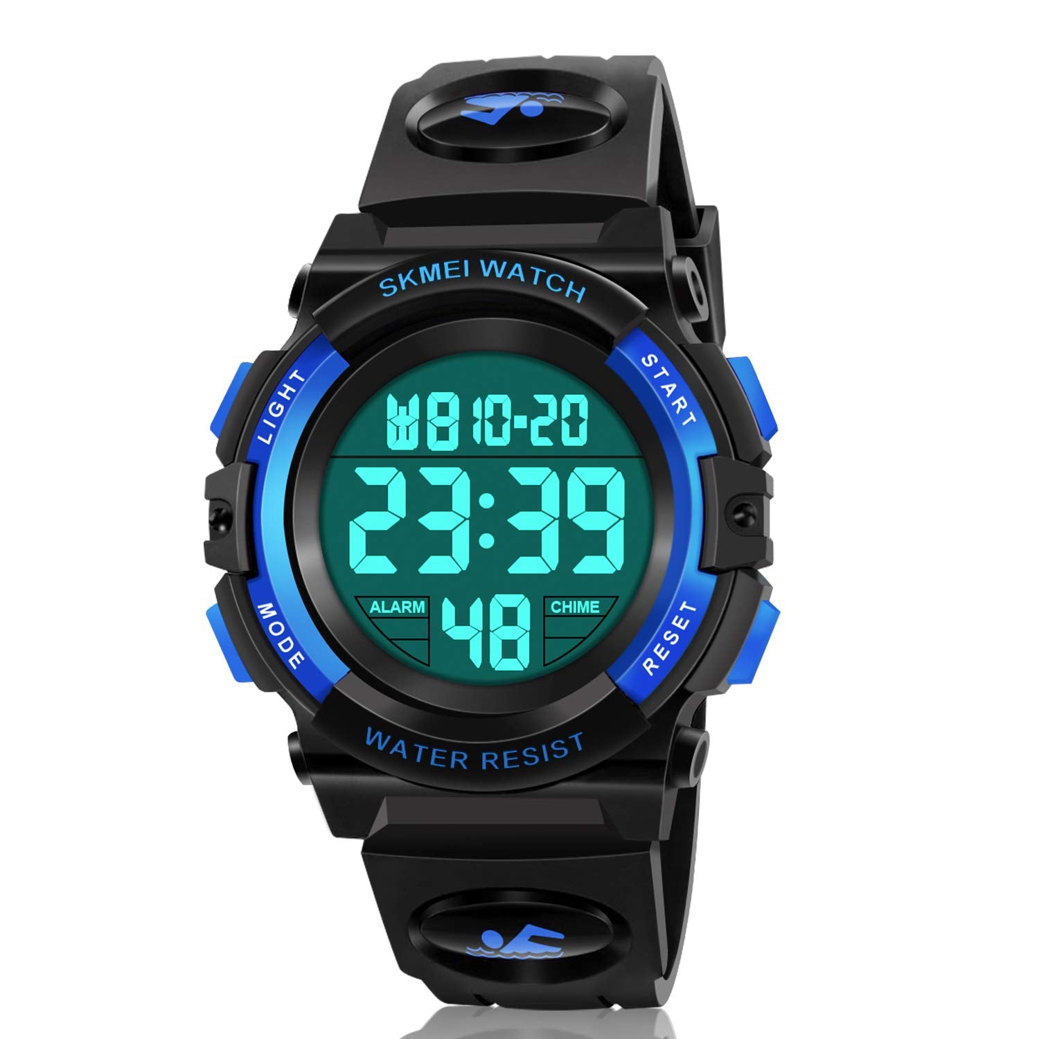 Dodosky Boy Toys Age 5-12, LED 50M Waterproof Digital Sport Watches for Kids Birthday Presents Gifts for 5-12 Year Old Boys - Blue