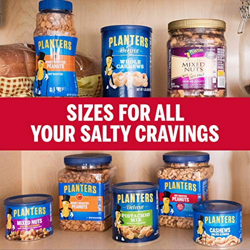 PLANTERS Salted Cocktail Peanuts, Party Snack, Plant-Based Protein, After School Snack, Roasted in Peanut Oil, Salted Nuts, Snack for Adults, Flavored with Sea Salt, Bulk Nuts, Kosher, 2.19lb (2 lb, 30z = 35 oz) Jar