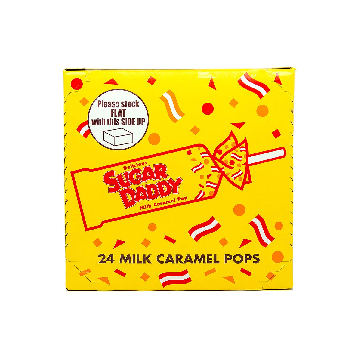 Sugar Daddies Milk Caramel Pops,1150 grams 24 Count (Pack of 1)