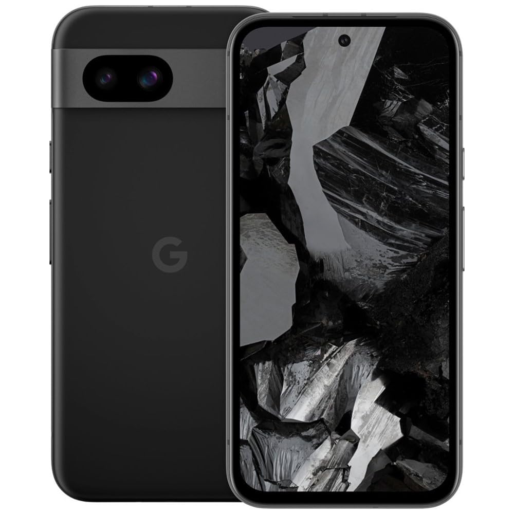 Google Pixel 8a 5G (128GB, 8GB) 6.1", Tensor G3 4nm, Android 14 (US Model Unlocked for Verizon, T-Mobile, AT&T, Global 4G LTE) (Obsidian) (Renewed)