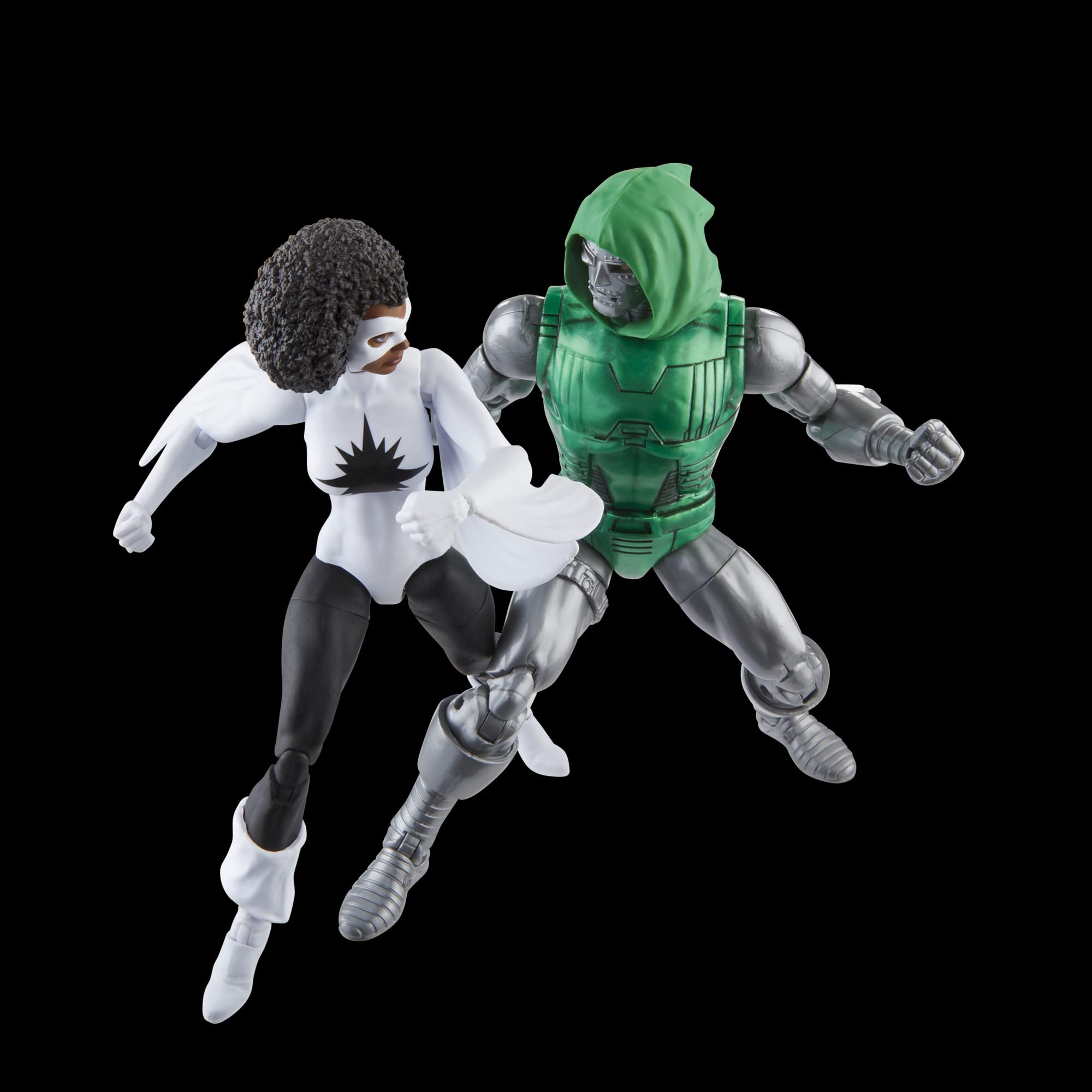 Marvel Legends Series Captain vs. Doctor Doom, Avengers 60th Anniversary Collectible 6-Inch Action Figures, 6 Accessories