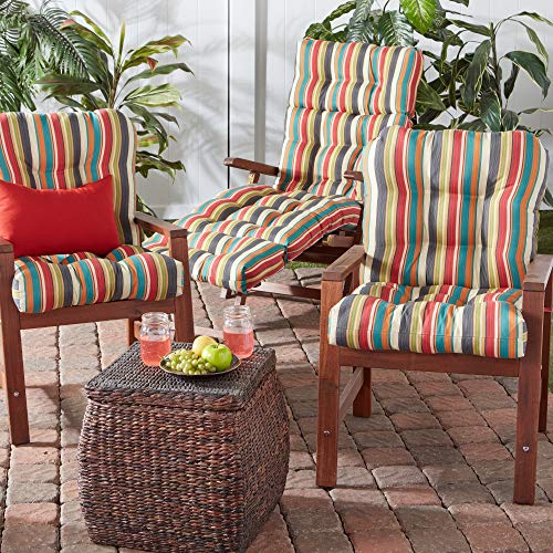 Greendale Home Fashions 72 x 22-inch Outdoor Chaise Lounge Cushion, Set of 1, Sunburst