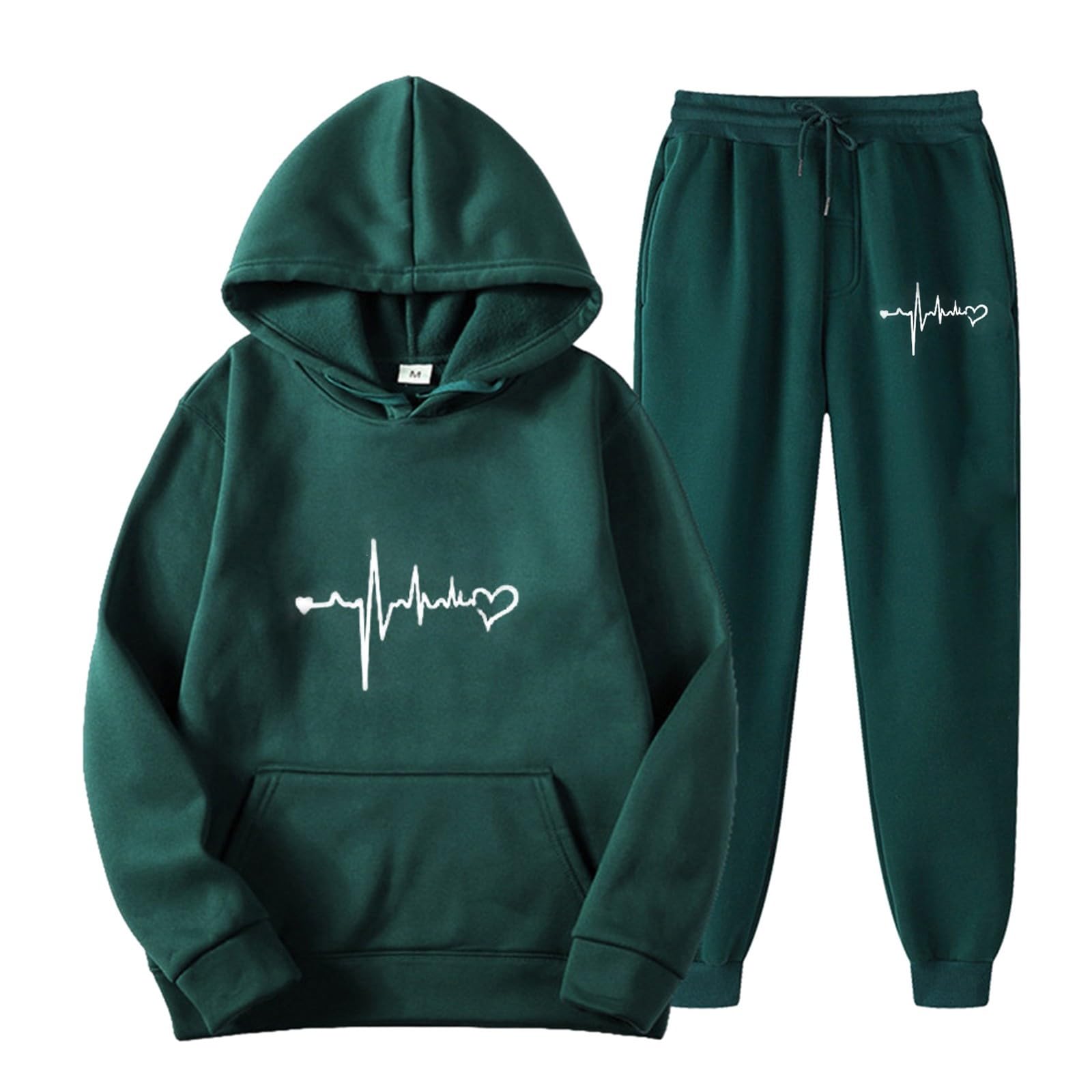 Points Balance Available on My Account,Deals Best of Sellers,Sweatshirts, Womens Fall 2 Piece Outfits Sets Oversized Sweatshirt Tracksuit, of Today Prime Clearance Green-b