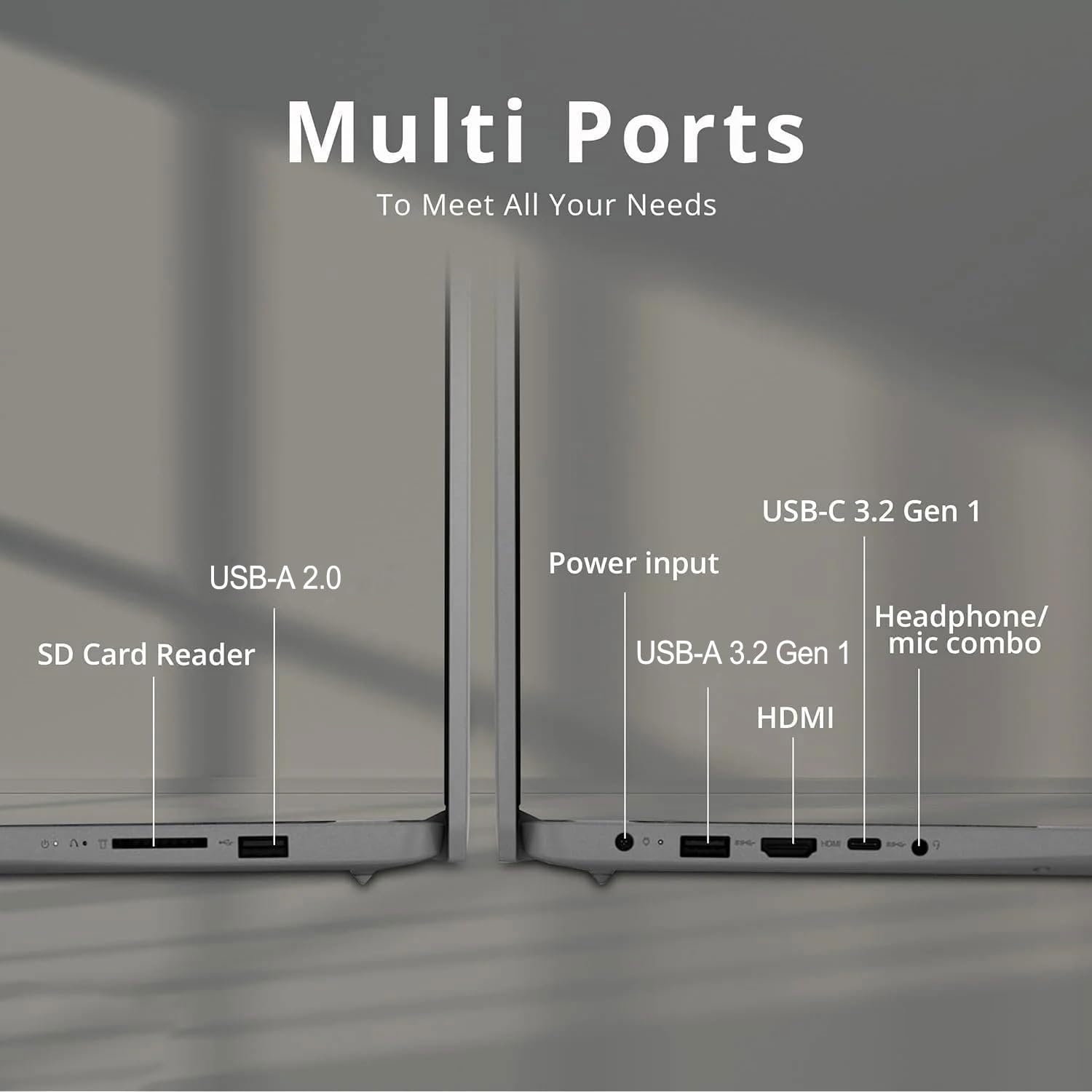 Lenovo 2024 IdeaPad 1 Gen 7 Laptop, 15.6" FHD Touchscreen, Intel Core i3-1215U, 16GB RAM, 1TB SSD, SD Card Reader, HDMI, Webcam, Wi-Fi 6, Windows 11 Home, Grey