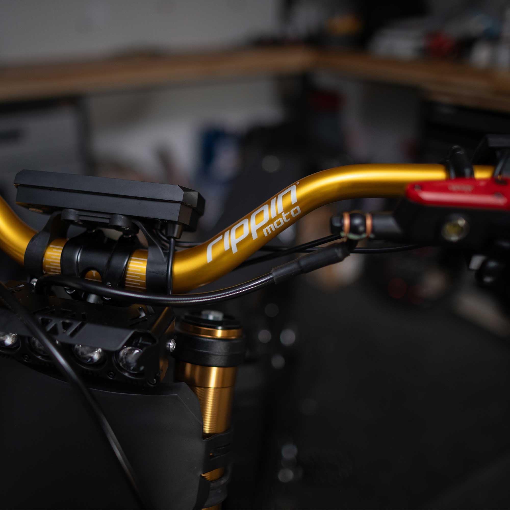 Rippin Moto RISE3 E-Moto Handlebars for Sur-Ron - 3" Rise x 770mm Wide, 22mm Ends, 31.8mm Center - Riser Bars for Talaria Sting, E-Ride PRO, Rawrr Mantis, Vetra Blazer, Surron LBX (Black)