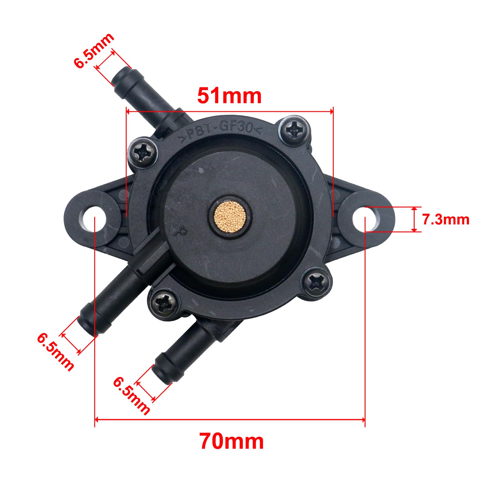 Fuel Pump for Kohler 17HP-25HP Compatible with Kohler 17HP-25HP 808492 491922 Small Fuel Pump Lawn Mower Small Engine Lawn Mower Tractor