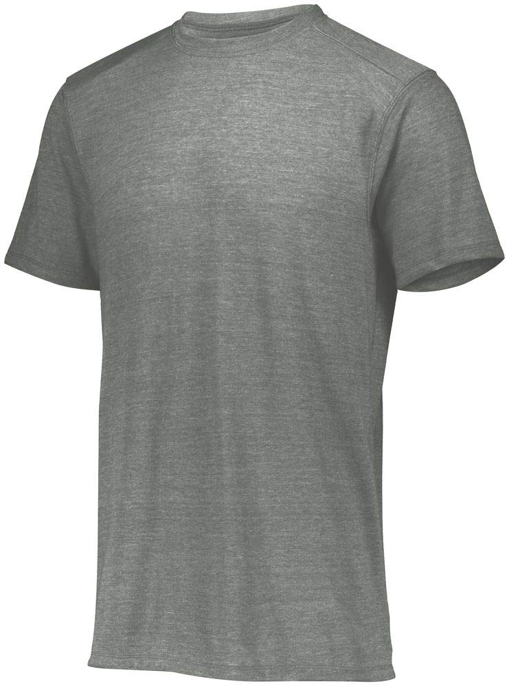 Augusta Sportswear mens Tri-blend T-shirt Short Sleeve, Grey Heather, Small-XX-Large US