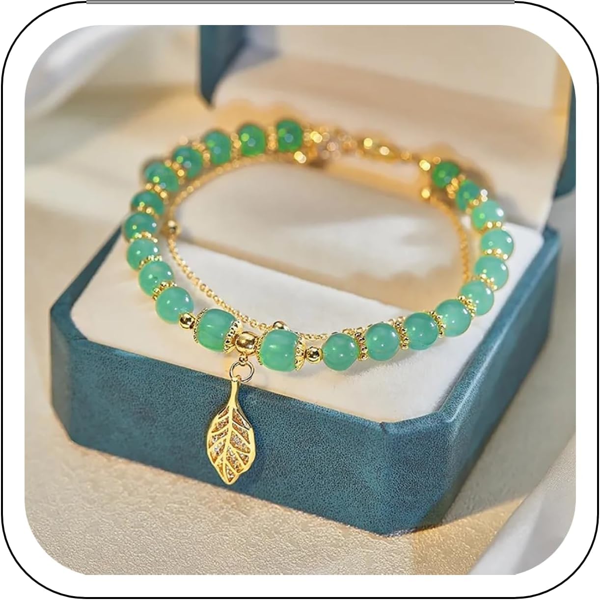 Wedding Jewelry for Brides 14k Gold Plated Jade Butterfly Crystal Glass Bracelet Jade Bead Bracelet Jewelry Gifts for Women Her Him Father Mother valentines day bracelets for women