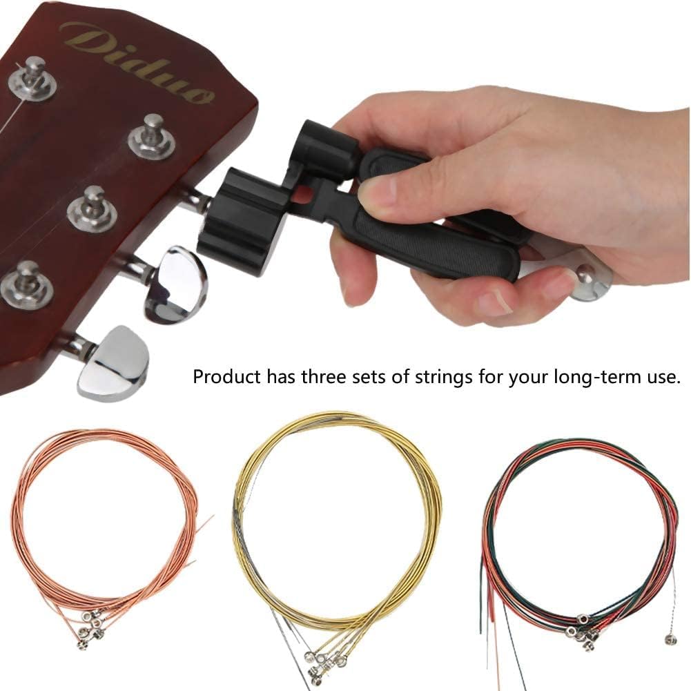 Guitar Accessories Kit 36 Pieces Guitar Tool with Guitar Picks, Capo, Guitar Strings, String Winder, Bridge Pins, Pin Puller, Saddle and Nuts, Electric Guitar Accessories Guitar Supplies Guitar Tools