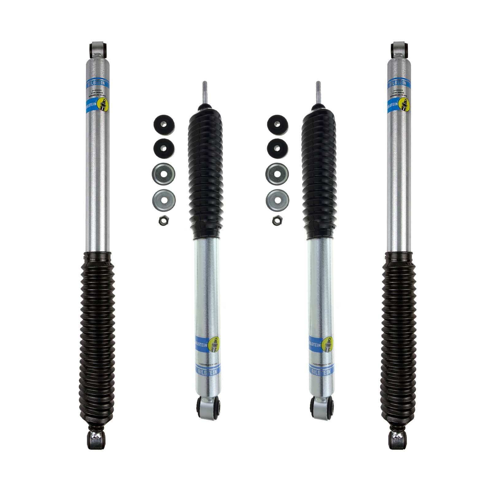 Bilstein 5100 Monotube Gas Shocks Set - 07-15 for Jeep Wrangler JK with 1.5-3" lift kits