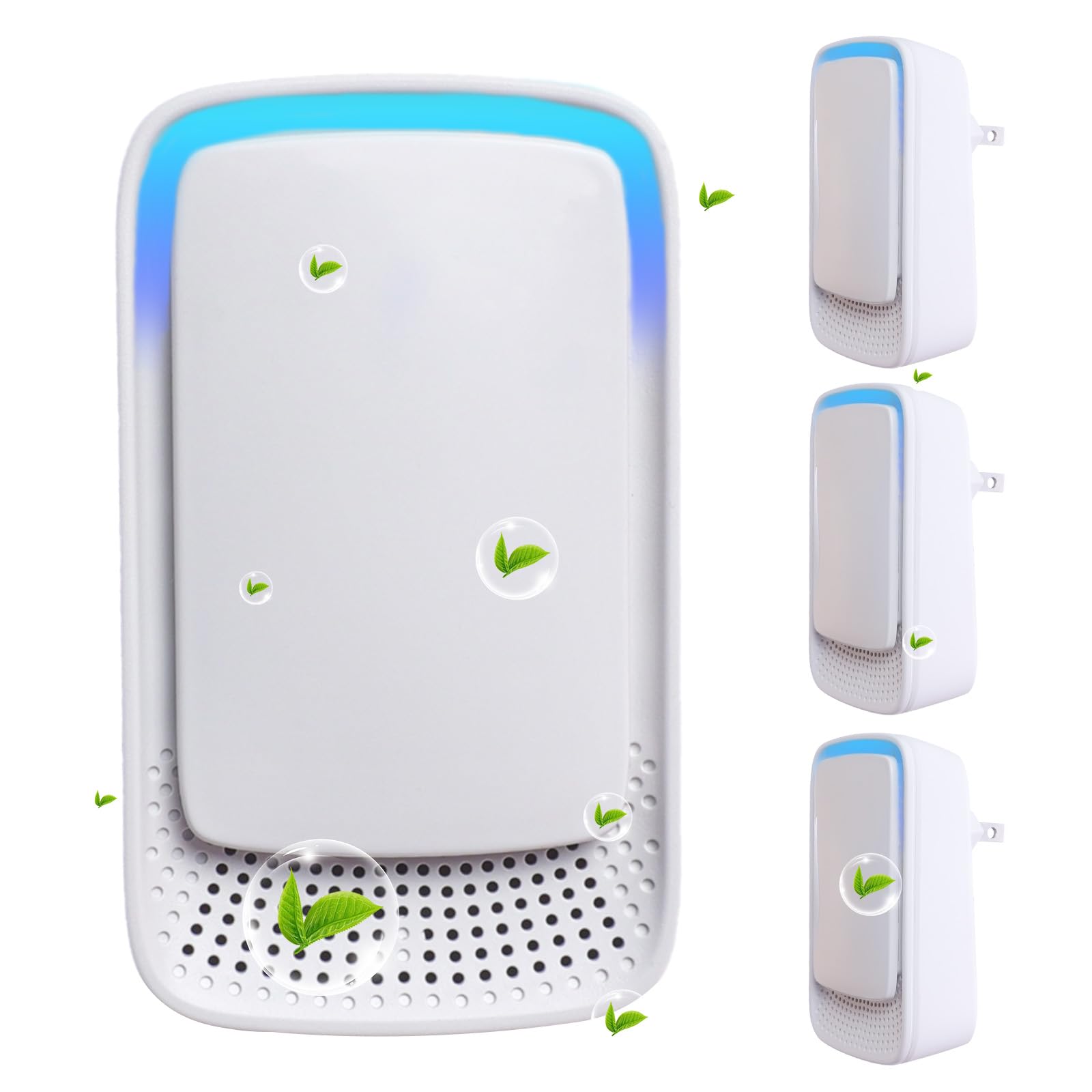 Lmhaichao Plug In Air Ionizers for Home 4 Pack,Portable and Quiet Work Negative Ion Air Purifier for Home, Bedroom, Office,Living Room,Pet Room,Small Air Cleaner(4)