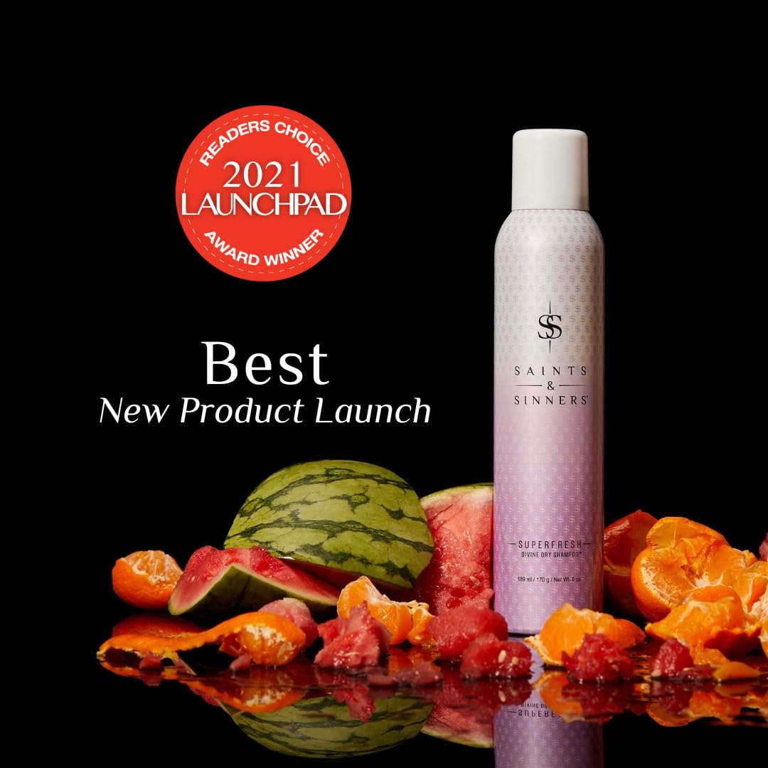 Saints & Sinners Award-Winning Superfresh Divine Dry Shampoo and Cleansing Hair Refresher for All Hair Types