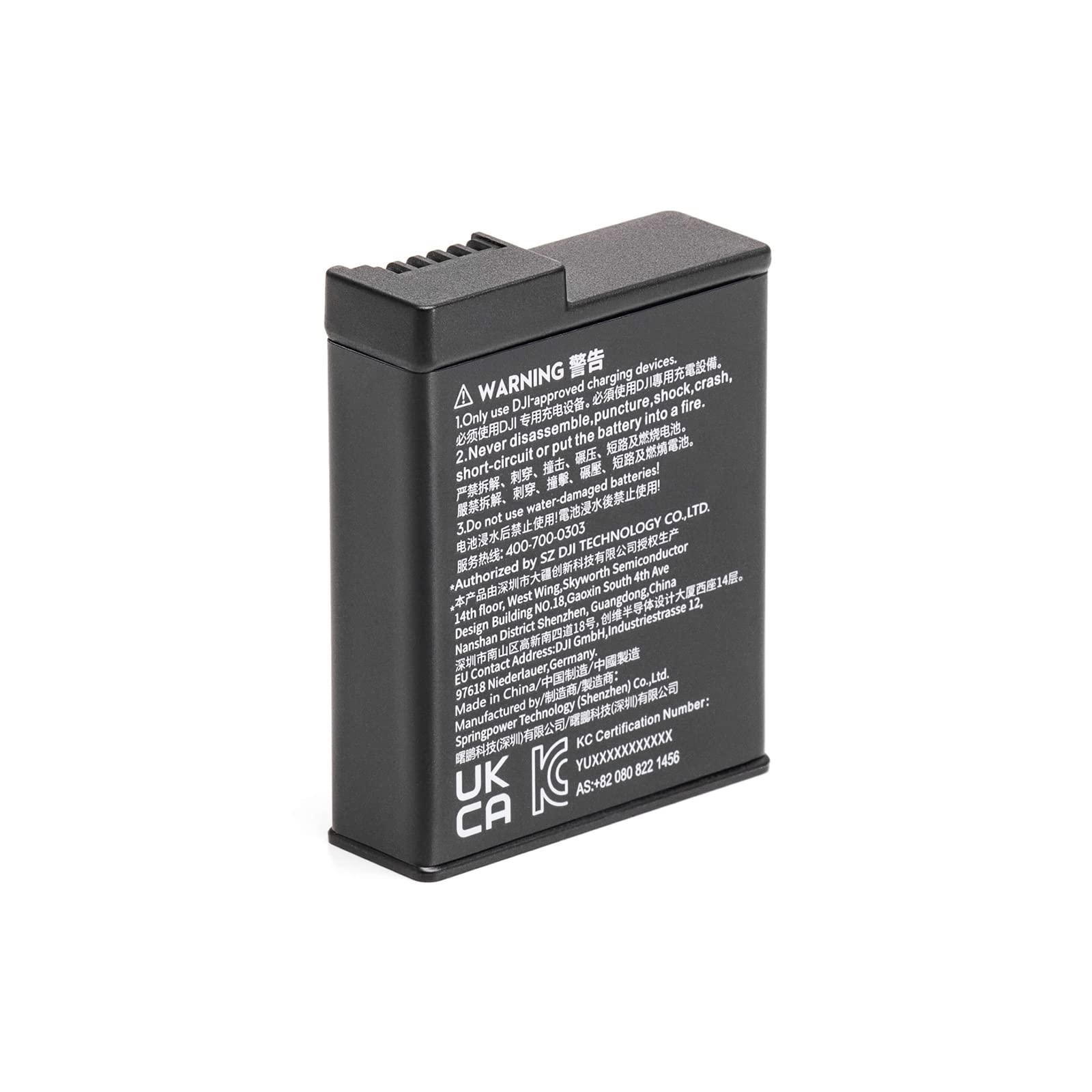 EUCAZ Osmo Action Extreme Battery and Multifunctional Charging Case Kit, for DJI Osmo Action 5 Pro/4/3 Sport Camera, Include 2pcs Batteies and 1p Battery Case, Fast Charges for Three Batteries