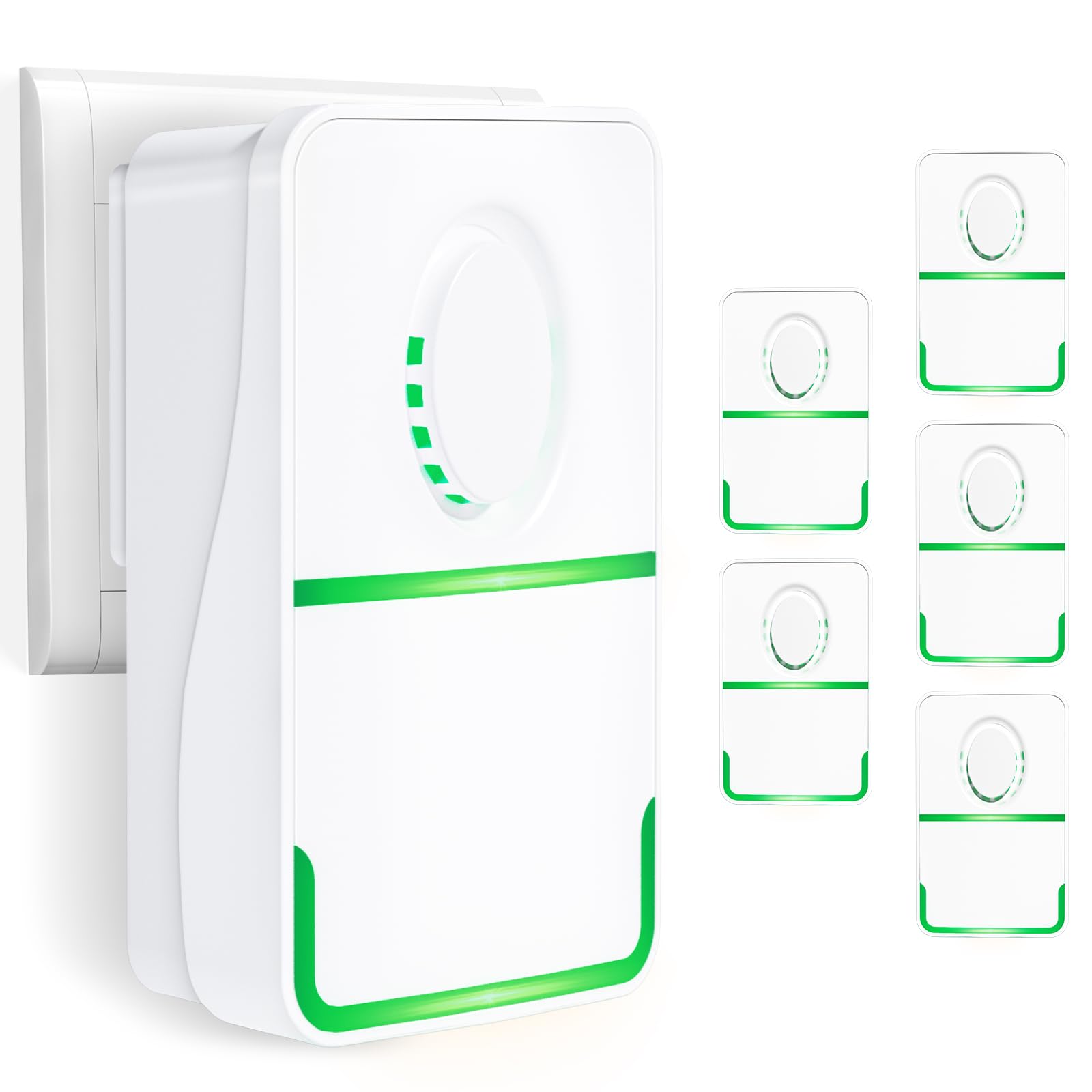 6Pack Plug in Air Purifier with Negative Ion Technology, Filterless Air Ionizers for Home, Quiet Air Freshener for Odors, Smoke, Dust Mites, Pets - for Bedroom, Office, Bathroom, Kitchen