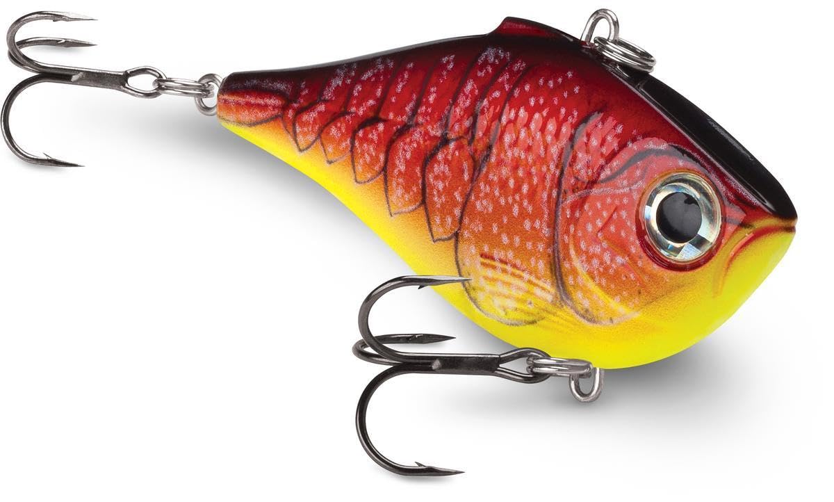 Rapala Rippin' Rap, Fishing Lure, Hard Bait, 2", Redfire Crawdad