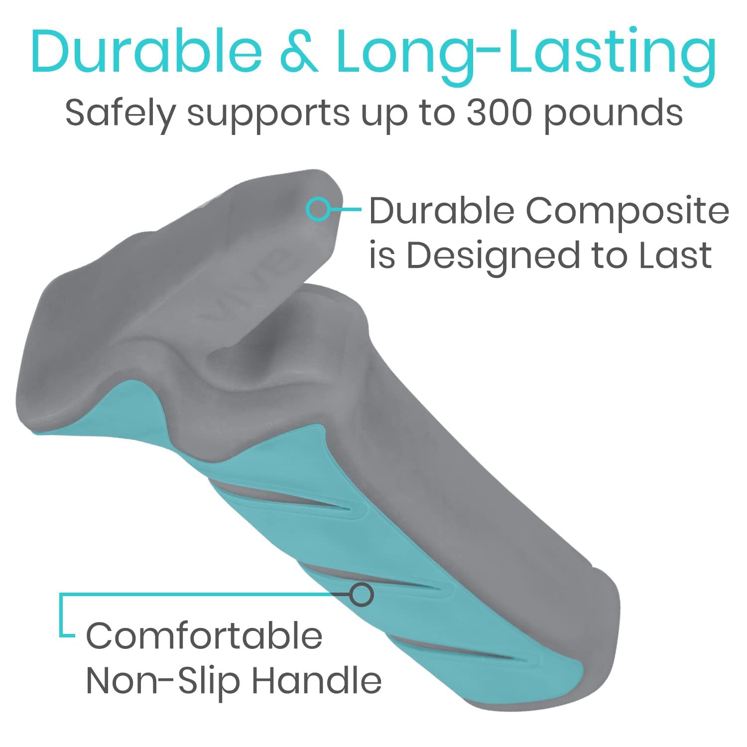 Vive Car Handle Assist for Elderly - Scratch Proof Latch - Auto Grab Bar Cane Support Aid - Standing Mobility Safety Tip to Help Get Out - Portable Assistive Device for Seniors, Handicapped