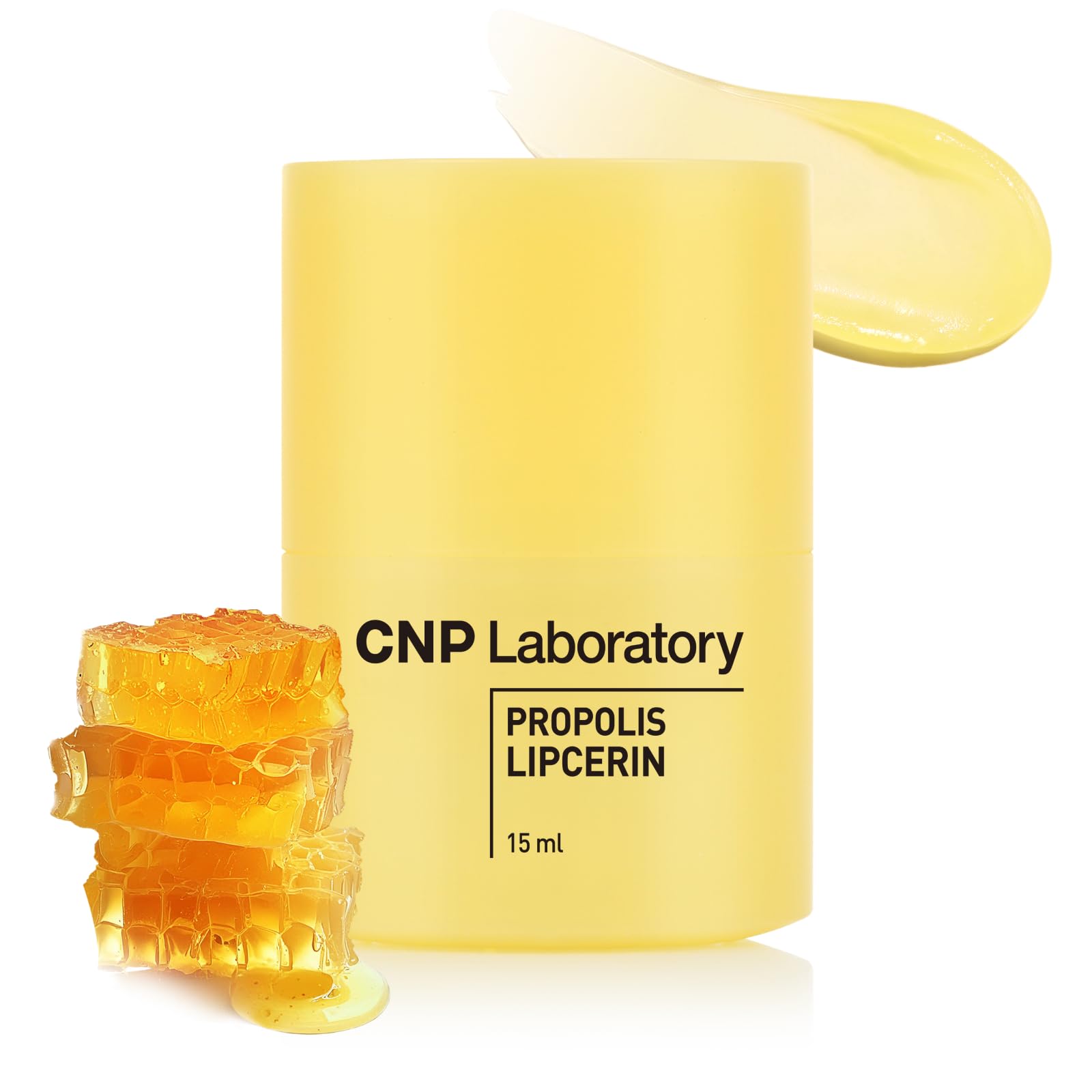 CNP Honey Lip Butter (0.5 fl.oz / 15ml) - Propolis Lipcerin™ Original, Hydrating Overnight Manuka Lip Balm & Mask, 12hrs Long-lasting Moisture, Gentle Exfoliation, Gifts for Women, Korean Skin Care