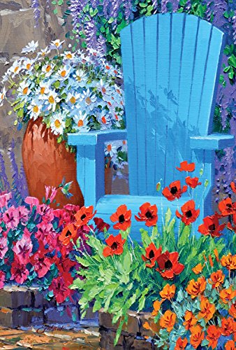 Toland Home Garden 119993 Adirondack Arrangement Spring Garden Flag, 12x18 Inch