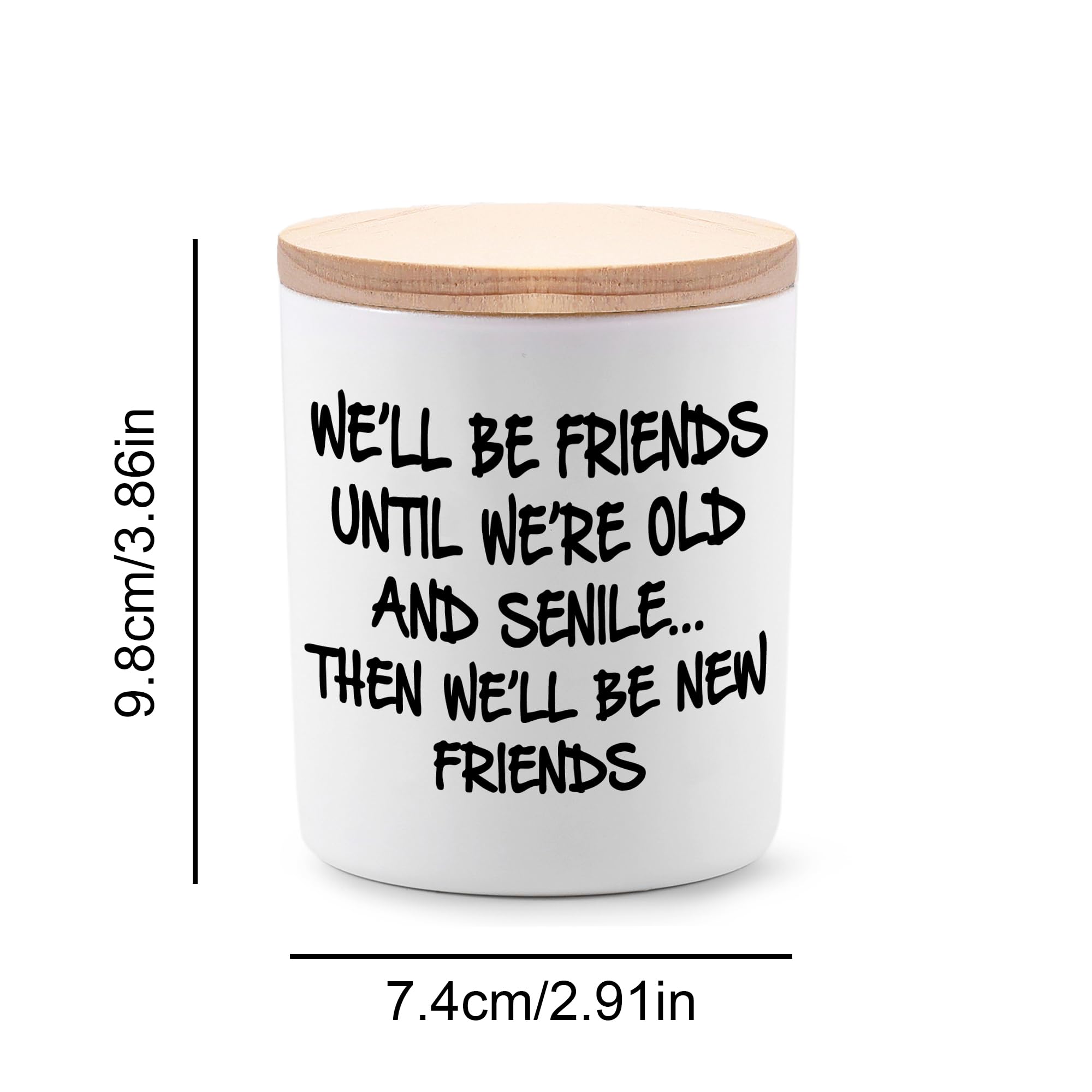 BFJLIFE Best Friend Birthday Gifts for Women Bestie Christmas Mothers Day Friendship Gifts for Women Friends Female Novelty Unique Lavender Scented Soy Candles