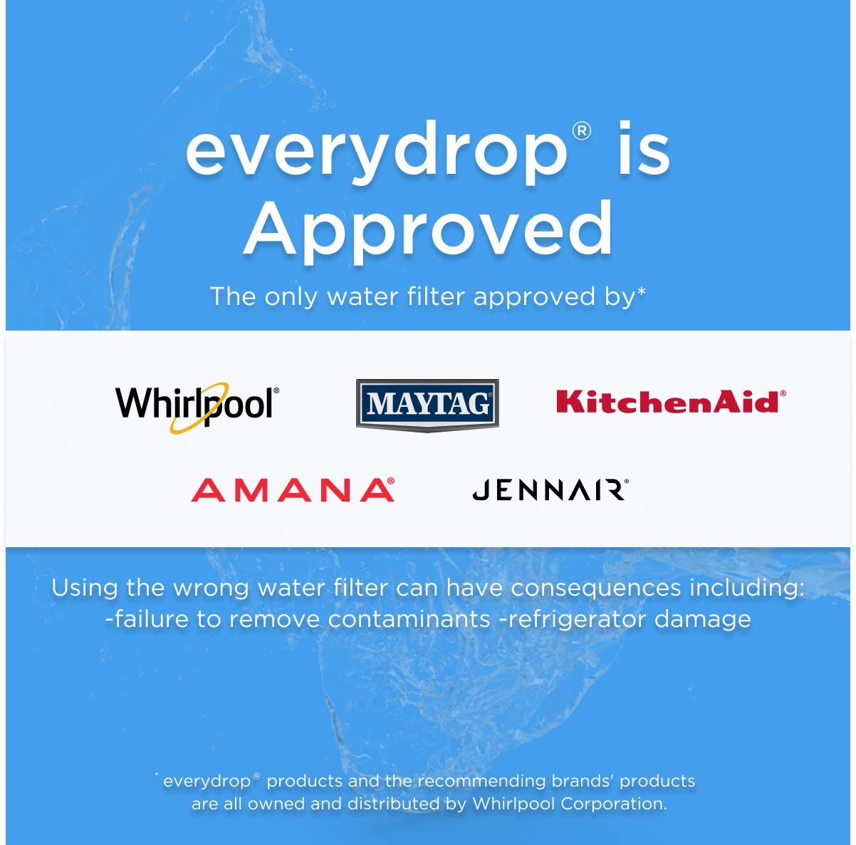 everydrop by Whirlpool Ice and Water Refrigerator Filter 5, EDR5RXD1, Single-Pack