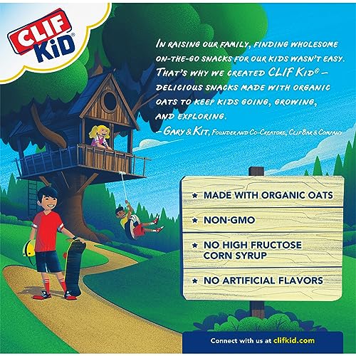 CLIF Kid Zbar Protein - Chocolate Chip - Crispy Whole Grain Snack Bars - Made with Organic Oats - Non-GMO - 5g Protein - 1.27 oz. (5 Pack)