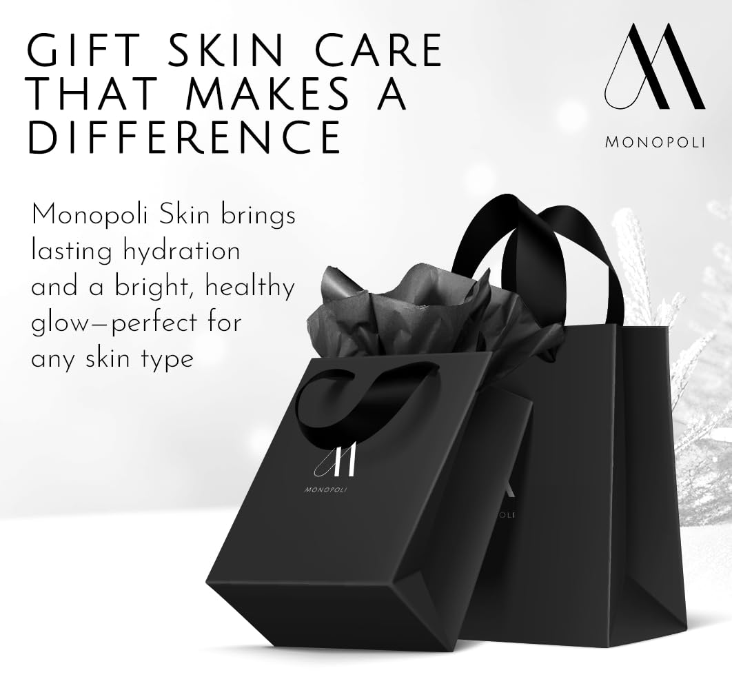 Monopoli Skin Daily Essentials Kit | 3-Piece Skincare Set with Pre-Cleanser, Amino Acid Gentle Cleanser & Hydrating Moisturizer | Essential Collection for Radiant Skin | Perfect Christmas Gift