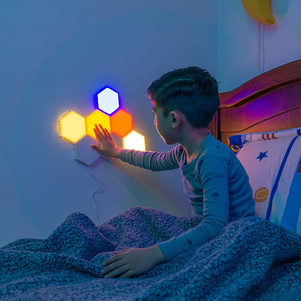 Bright Autism Tap-Tap Touch Sensory Lights – Dimmable Room Lighting for Therapeutic & Educational Play. Visual & Tactile Soothing LED Stimulation. Perfect Addition to Your Child's Bedroom (6pcs)