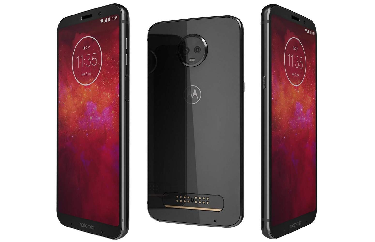 Motorola Moto Z3 MOTXT192917 Verizon Locked Edition 5G Capable - Ceramic Black (Renewed)