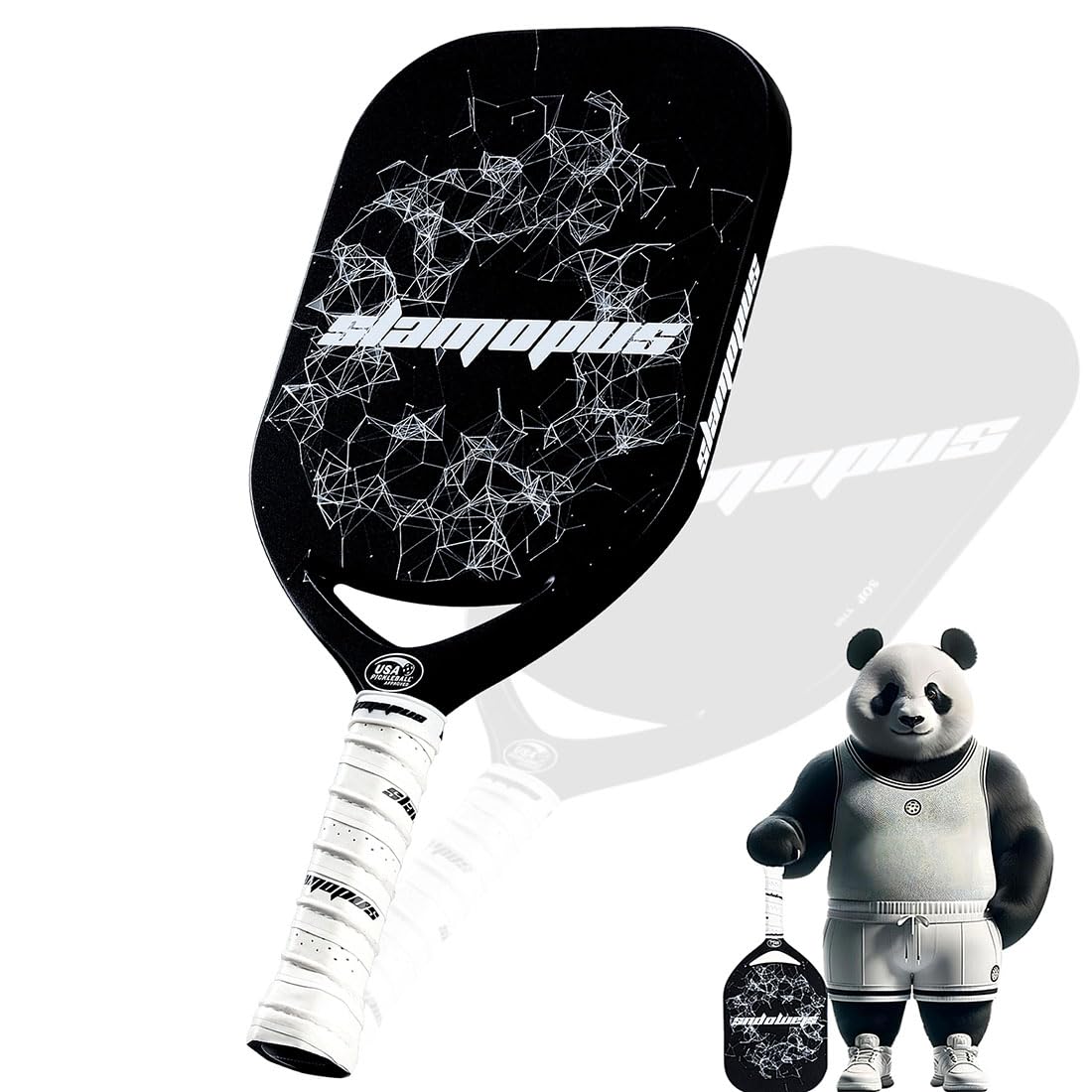 Edgeless Carbon Fiber Pickleball Paddle with Aero Throat | USAPA Approved Thermoformed Pickleball Racket | T700 CarbonFusion Grit Surface | 8.8 oz, Ideal for Aggressive and Power Players