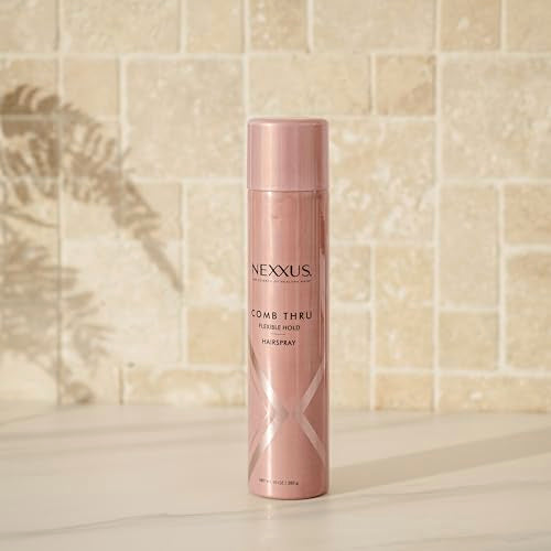 Nexxus Flexible Hold Hairspray Comb Thru for a Lightweight, Brushable Hold, with StyleProtect Technology 10 oz