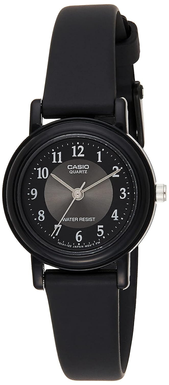 Casio LQ139A-1B3 Series | Watches for Women | Classic Analog Watch | Black | Water Resistant | Easy to Read Display | Lightweight & Comfortable | 3-Hand Analog | Accurate Timekeeping | 3 Year Battery
