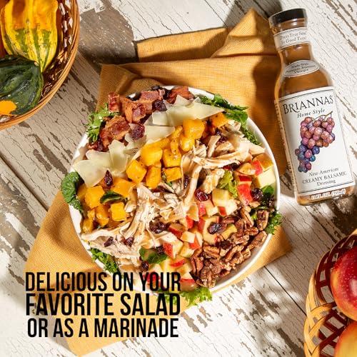 BRIANNAS - Home Style Raspberry Poppy Seed Dressing – Fine Salad Dressing made with Premium Ingredients - Gluten Free, Kosher, & Vegan Dressing - 12 oz. Bottle