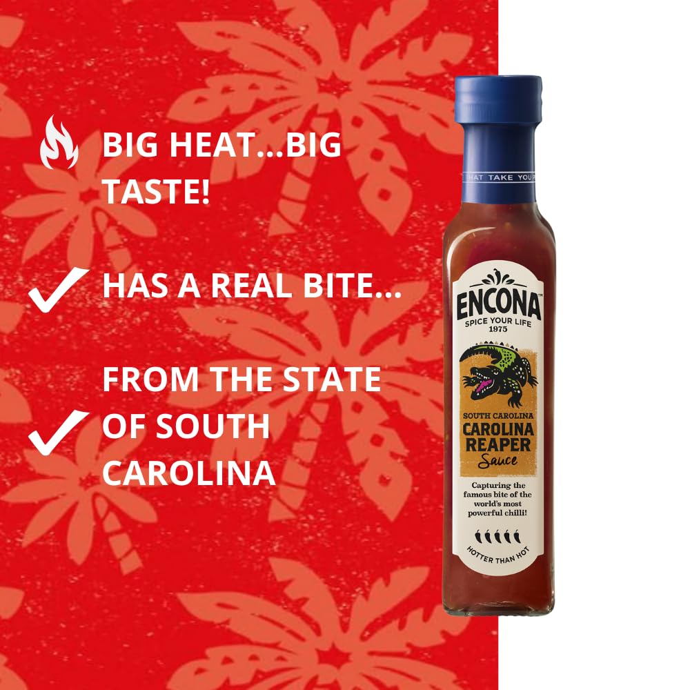 Encona Carolina Reaper Chilli Hot Chilli Sauce 142ml