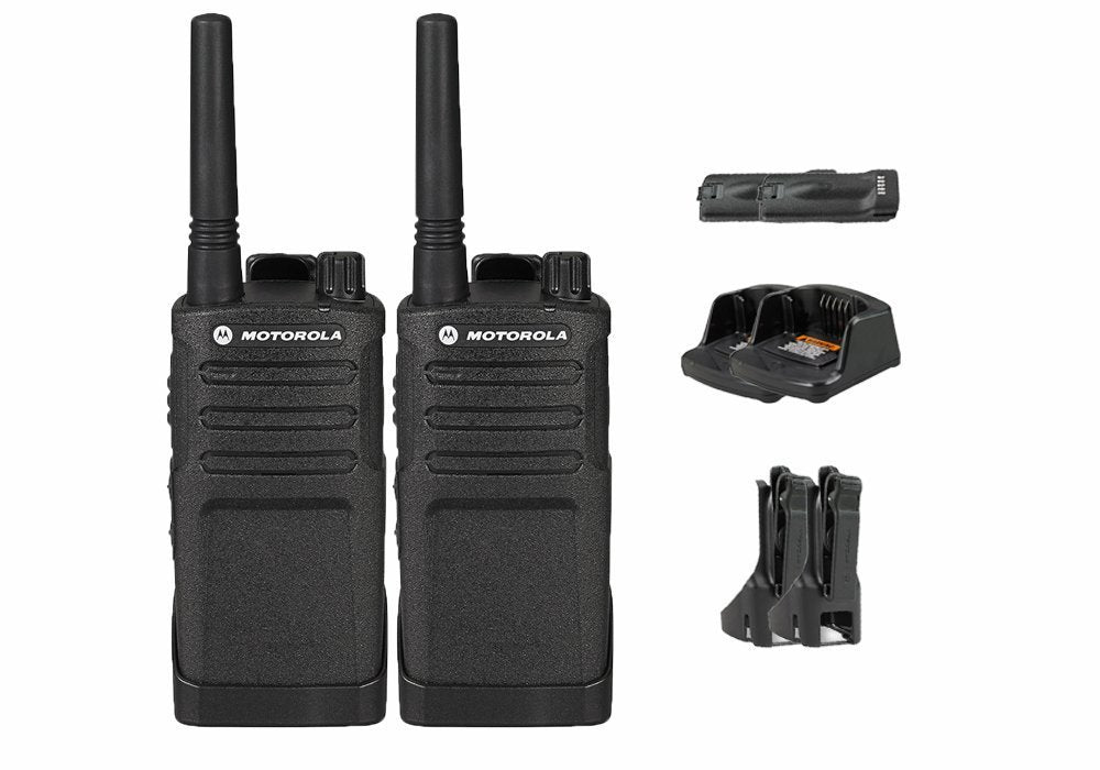 2 Pack of Motorola RMU2040 Business Two-Way Radio 2 Watts/4 Channels Military Spec 20 Floor Range