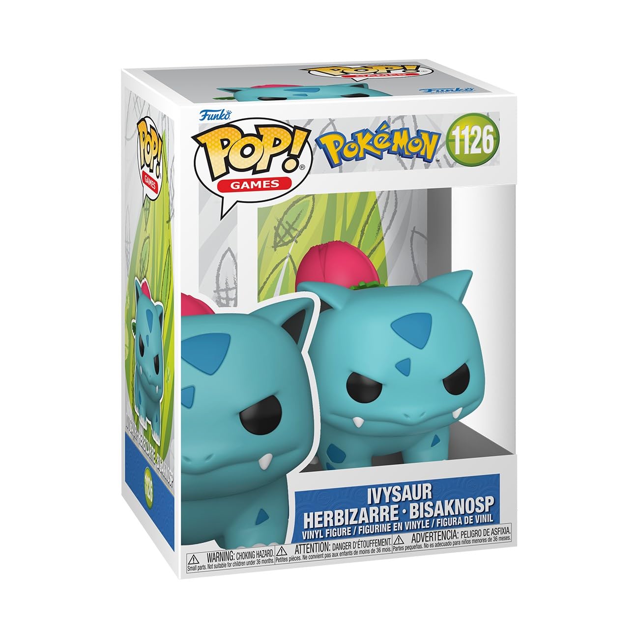 Funko Pop! Games: Pokemon - Ivysaur - Collectable Vinyl Figure - Gift Idea - Official Merchandise - Toys for Kids & Adults - Video Games Fans - Model Figure for Collectors and Display