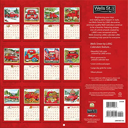 WSBL Country Road 2023 12X12 Wall Calendar (23997001744)