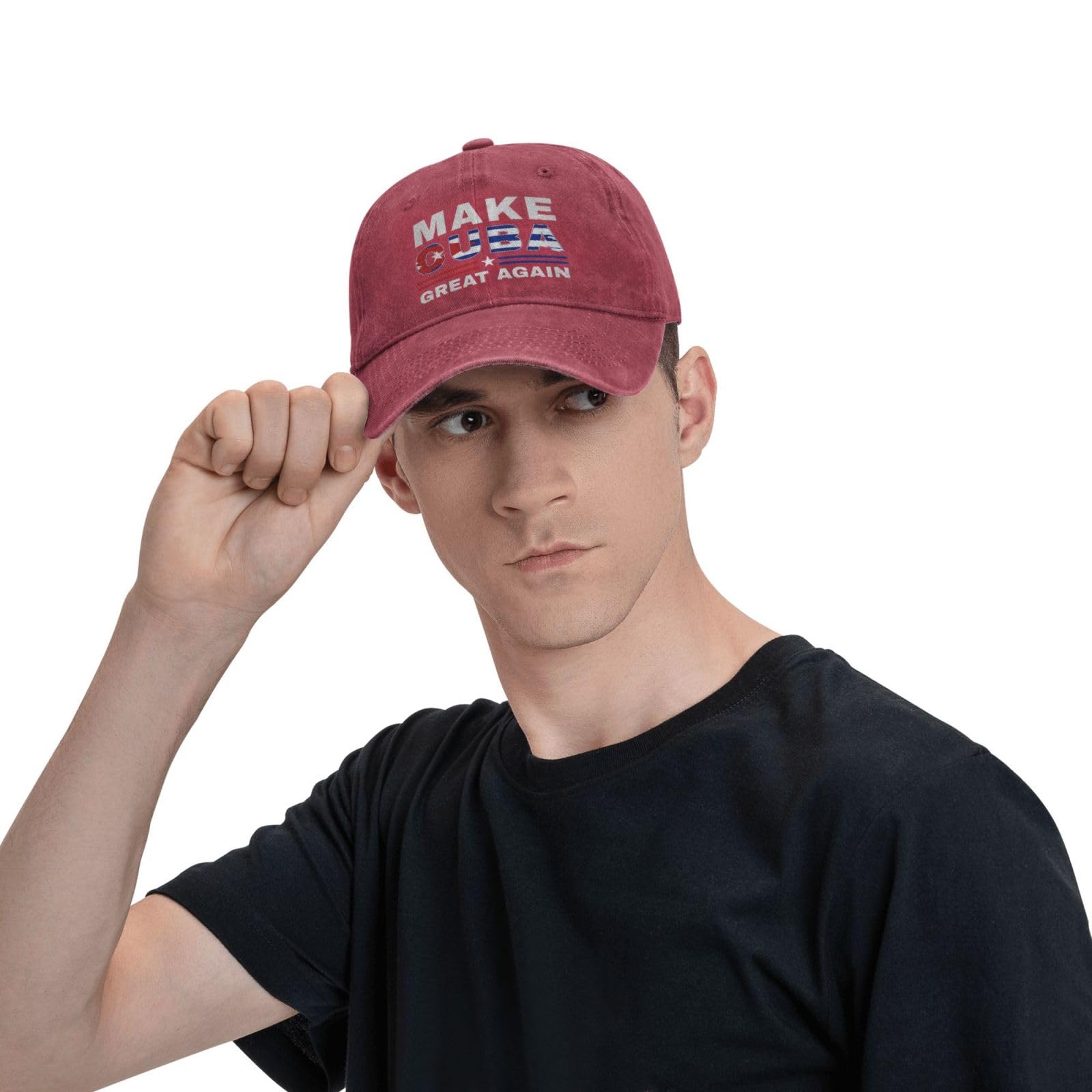 Antaa Make Cuba Great Again hat Cuban Flag Retro Cotton Cap Red