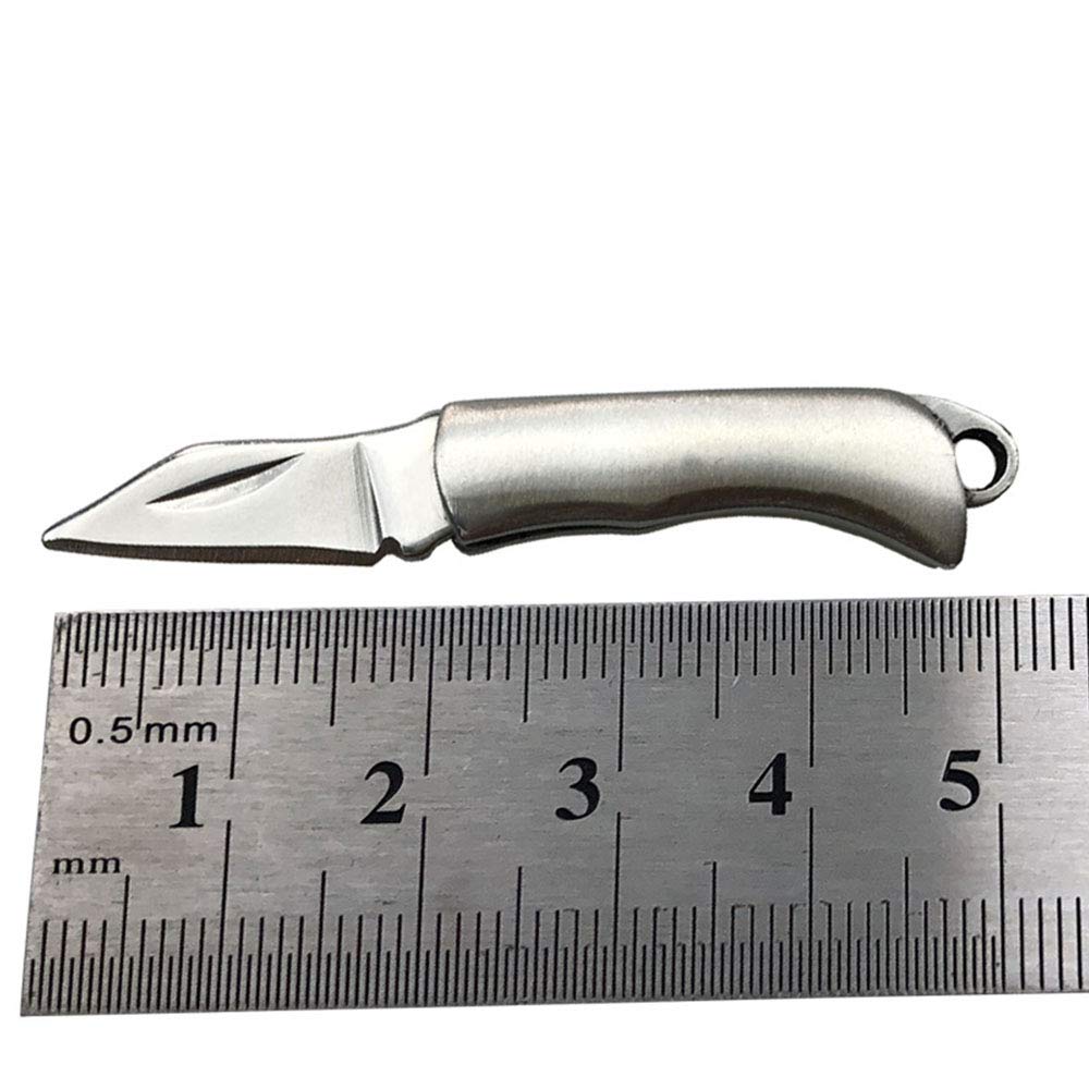 Fon ALLey Mini Folding Knife Multi-purpose Mini Pocket Knife (Stainless Steel-Y2)