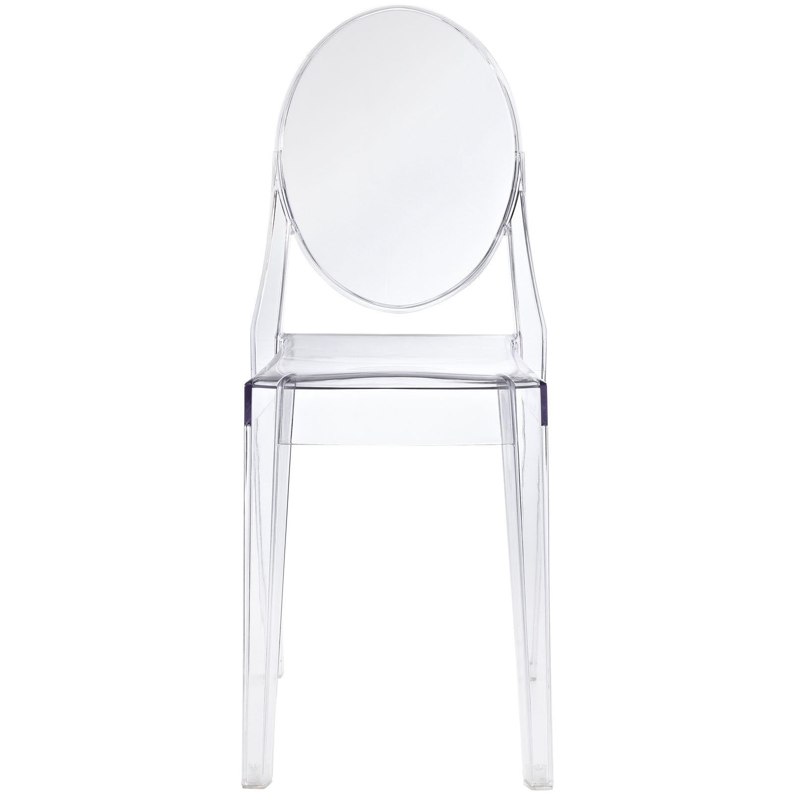 Modway Casper Modern Acrylic Stacking Kitchen and Dining Room Chair in Clear - Fully Assembled