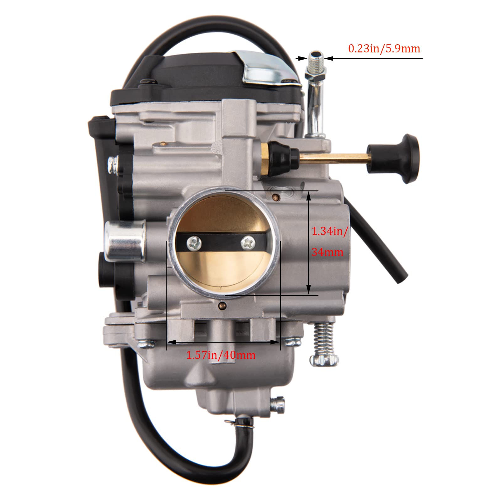 YFM250 Carburetor Replace # 4XE-14140-13-00 Fits for 1999 2000 2001 2002 2003 2004 Yamaha Bear Tracker 250 Yfm250X Yfm250Xh Yfm250XM & More ATV Carb