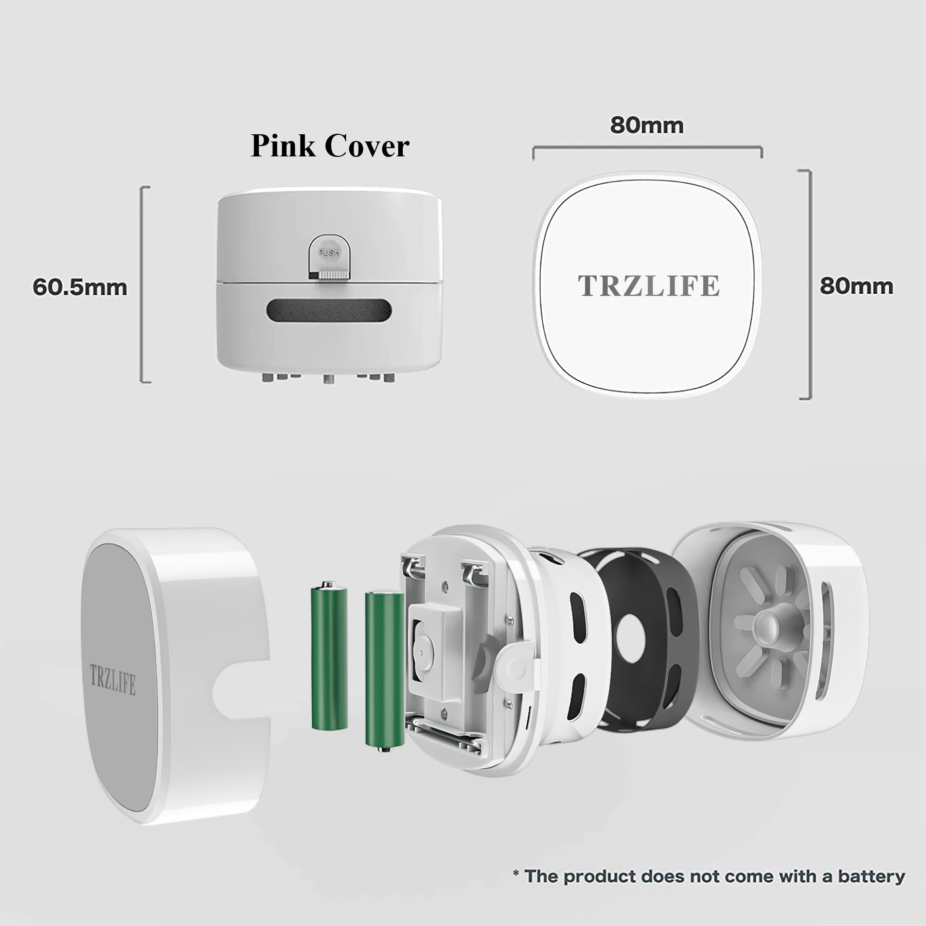 TRZLIFE Desk Vacuum, Rechargeable and Durable Mini Table Vacuum Cleaner Must-Have Office Desk Accessory Sucks up Tiny Items and Crumbs from Desktop Drawer Countertop Ideal as a Holiday Gift Pink