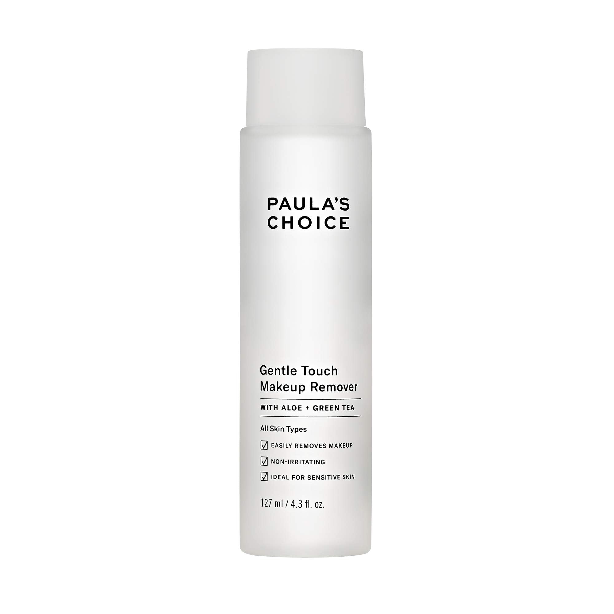 Paula's Choice Gentle Touch Oil Free Waterproof Makeup Remover, Aloe & Green Tea, Non-Irritating, 4.3 Ounce