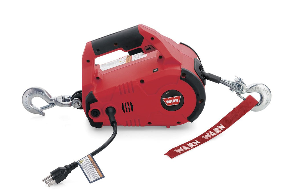 WARN 885000 PullzAll Corded 120V AC Portable Electric Winch with Steel